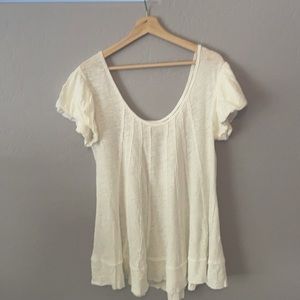NWOT White Free People Top Size L